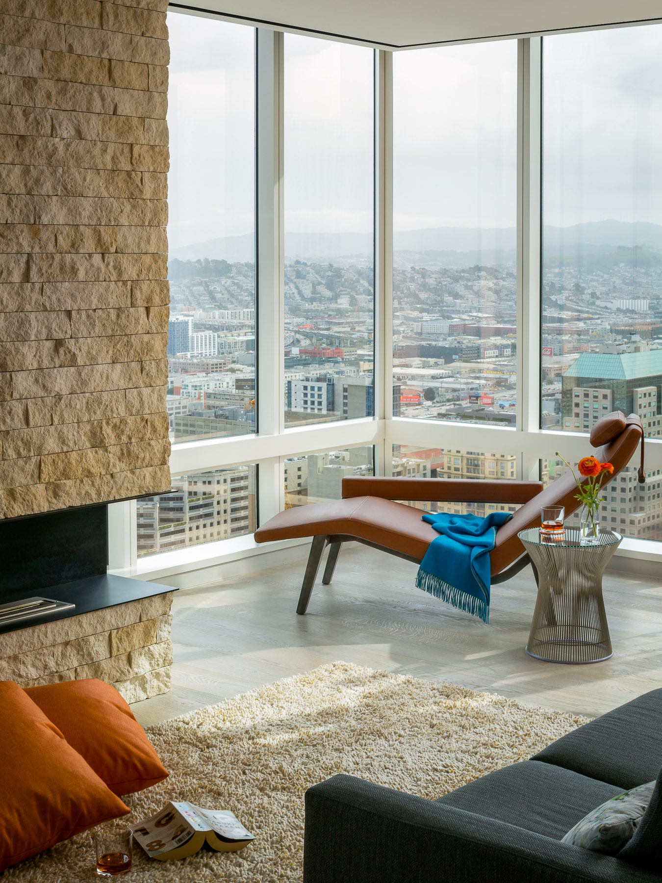 Scott Hargis Interior Design Photographer High Rise Living Room in San Francisco by Bayon Design