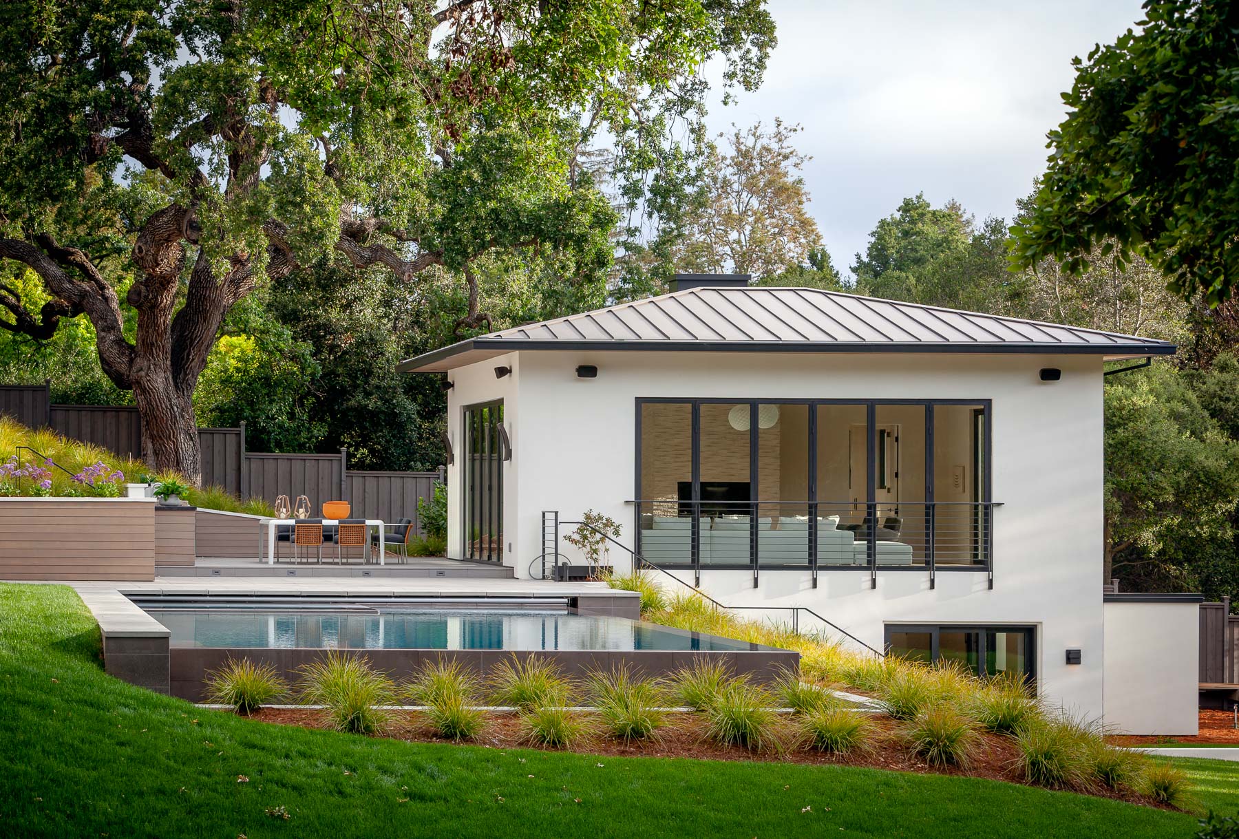Scott Hargis Interior Design Photographer Pool House in Los Altos California