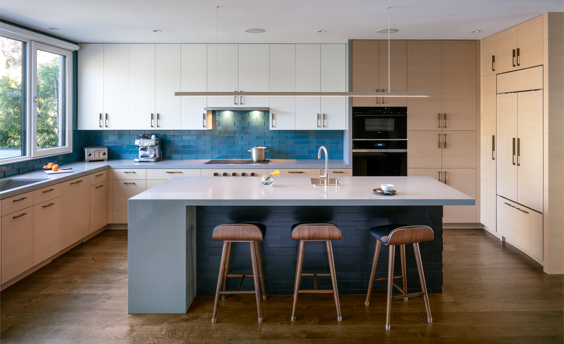 Scott Hargis Interior Design Photographer Kitchen with blue tile 